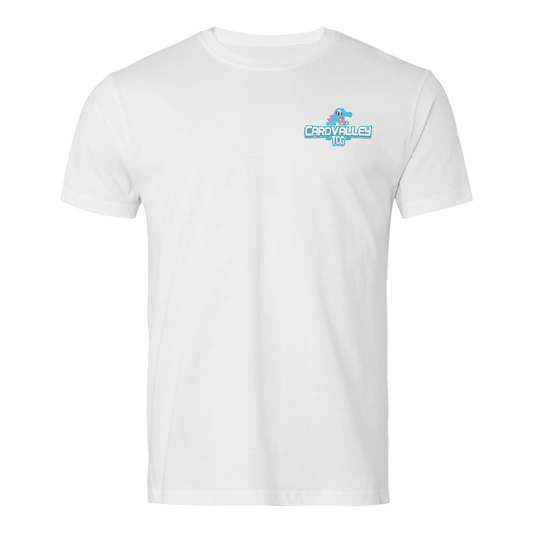 Cardvalley Unlimited T-shirt Brösttryck VIT (UNISEX)