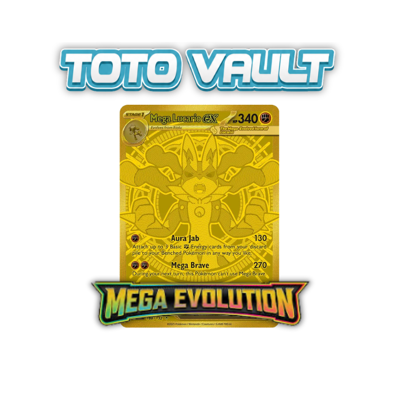 4x Mega Evolution Booster pack (1x Toto Vault)