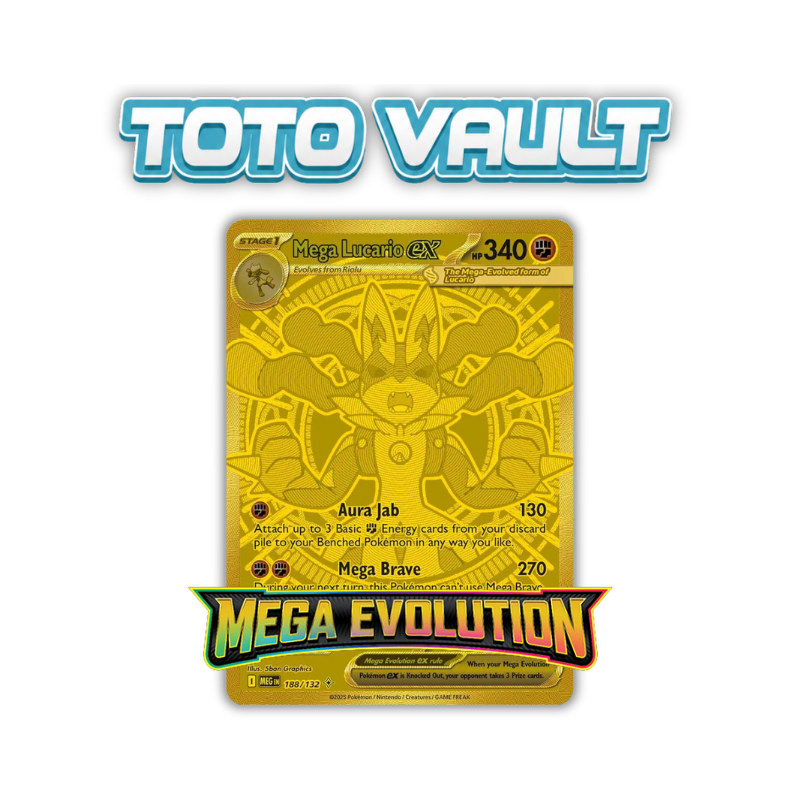 3x Mega Evolution Booster pack (1x Toto Vault)